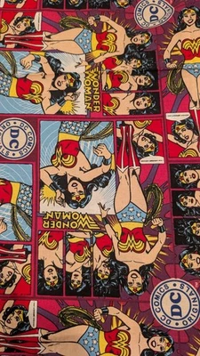 Tela estampada temática de Wonder Woman 100 % algodón acolchado Fat Quarter de DC Comics Foto 1 de 3