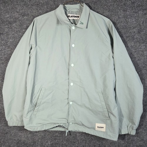 Playboy PacSun Giacca Uomo Piccola Giacca a Vento Coach Coniglietto Nylon Leggera
