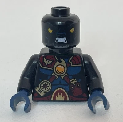 Lego Tormak Tiger Minifigure Legends of Chima 70222 loc133 Torso Head - Image 1 of 2