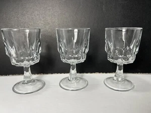 Vintage Arc France Arctic Stiel Kristall Weingläser 3er Set - Bild 1 von 5