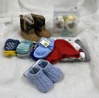 Baby Snoozies 0-3m, Rising Star Cowboy Boots 9-12m, Socks, Caps, Booties, New