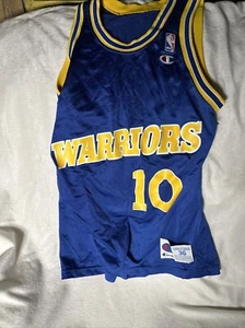VTG Original Champion 1990s Tim Hardaway Golden State Warriors Large 36 Jersey - Picture 1 of 3
