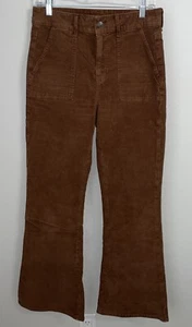American Eagle Schlag Cordhose hoher Bund braun 8 Regular Stretch - Bild 1 von 6