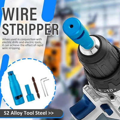 Wire Stripper Aluminum Alloy Cable Twisting Stripping Tool Power Drill qrxVn - image 1 of 4