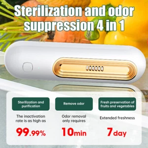 1PC Fridge Deodorizer Portable Rechargeable Refrigerator Deodorizer Reusable - Picture 1 of 24