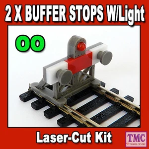 PBF-OO-06 Proses OO 1:76 Scale Laser-Cut Buffer Stop Kit w/Light 2 - Picture 1 of 1