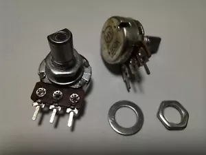 6 piezas ollas potenciómetro B50K eje 15 mm D 3 pines película de carbono B50K-1-15D nuevo - Imagen 1 de 4