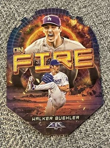 2022 Topps Fire On Fire Walker Buehler #EF-20 Los Angeles Dodgers - Picture 1 of 2