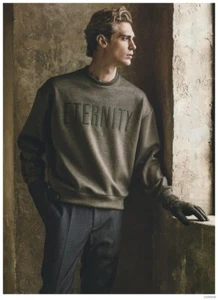 Calvin Klein Collection Fall 2014 Brown Olive Eternity Neoprene Sweatshirt S - Picture 1 of 10