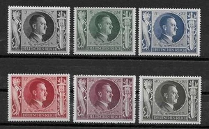 Germany Third Reich Mi# 844-849 MNH Hitler's 54th Birthday Full Set 1943 ** - Picture 1 of 1