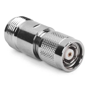 N Female Jack to RP-TNC Male Plug Female Pin Straight Adapter Connector Brass - Picture 1 of 2