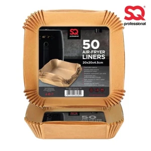 Air Fryer Liners 50 Pcs Non-Stick Paper Grease proof Round and Square 16-20 cm - Picture 1 of 59