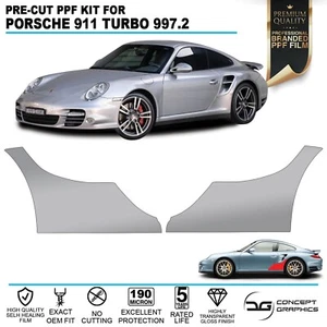 Kit de película de protección de pintura PPF protector de piedra de arco trasero para Porsche 911 997.2 Turbo - Imagen 1 de 4