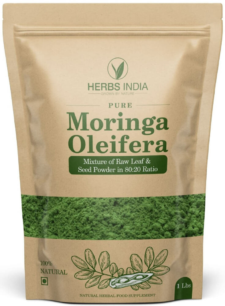 Moringa Oleifera Leaf and Seed Premium Powder(80:20) 1 lb (16 oz). 2 Benefits