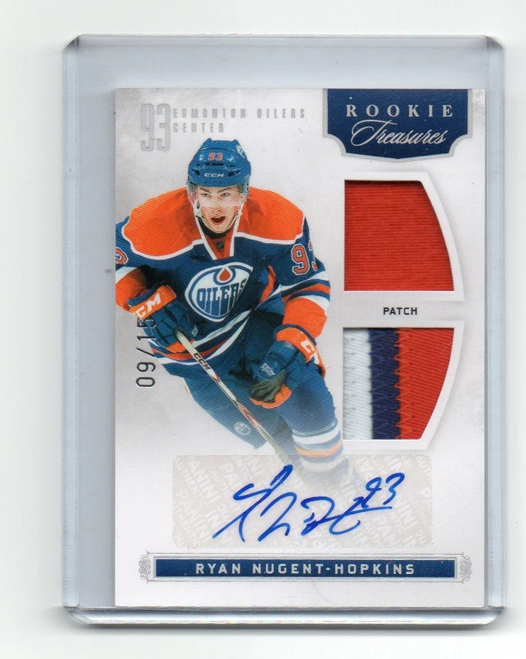 2011-12 PANINI RYAN NUGENT-HOPKINS ROOKIE PATCH AUTO 9/15  RPA RC - Image 1 of 1