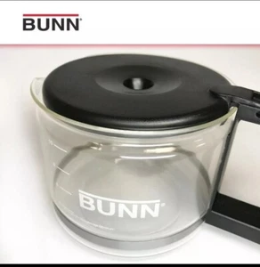 BUNN Cafetera 10 Tazas NEGRA Repuesto JARRA DE CRISTAL Jarra. Tapa olla - Imagen 1 de 5