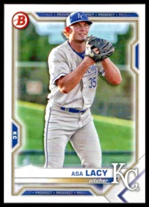2021 BOWMAN DRAFT #BD158 ASA LACY KANSAS CITY ROYALS - Picture 1 of 2