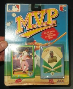 MLB M.V.P. TARJETA DE LIGAS MAYORES BOBBY BONILLA Y PIN DE COLECCIONISTA ACE NOVEDAD PIRATAS - Imagen 1 de 3