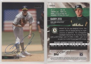 2021 Topps Stadium Club Auto Black Foil /25 Barry Zito #SCBA-BZ Auto
