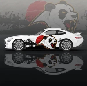 Custom Samurai Livery Racing Side Wrap; JDM Inspired Panda Custom Decal Side - Picture 1 of 1