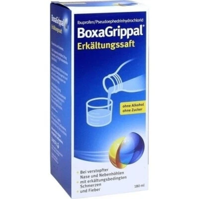 ANGELINI PHARMA DEUTSCHLAND GMBH BOXAGRIPPAL Erkältungssaft 180 ml PZN 12871651