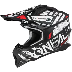 ONEAL 2SRS HELMET GLITCH BLACK WHITE ADULT MOTOCROSS MX OFF ROAD CHEAP NEW BIKE - Picture 1 of 4