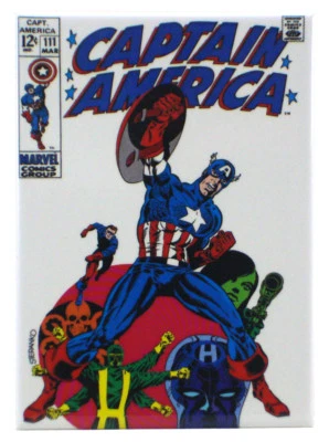 Captain America #111 Cover Refrigerator Magnet Marvel Comics Jim Steranko New - Image 1 of 2