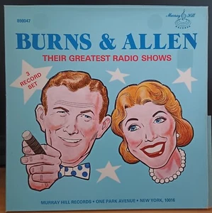 Burns & Allen – Their Greatest Radio Shows - 1980 box set 3 x LPs excellent - Picture 1 of 3