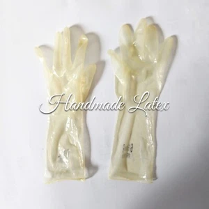 Guantes de goma látex sexy amor sexual ultrafinos unisex sin costuras fetiche BDSM - Imagen 1 de 7