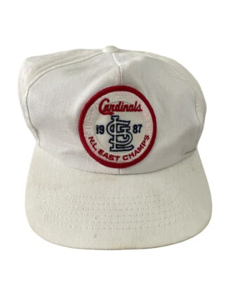 Vtg St. Louis Cardinals MLB '87 NL East Champs Twins Enterprise Snapback Hat Cap - Image 1 of 4