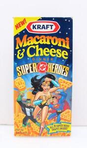 Boîte de super-héros Kraft Macaroni fromage DC Wonder Woman, lanterne verte, Superman