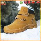 Fur Lined Snow Boots Ankle Snow Shoes Lightweight Kids For Winter (Yellow 33)