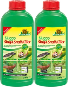 2x Neudorff Organic Sluggo Slug and Snail Killer Bottle - 500g - Picture 1 of 1