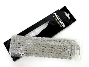 Miche Pistard Track Single Speed 1/2in x 1/8in Chain (114 Link) Silver , Japan - Picture 1 of 6