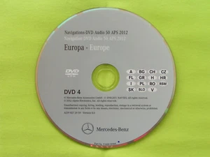 DVD NAVIGATION MERCEDES-BENZ AUDIO 50 APS OSTEUROPA 2012 A B CLS E GL M R NTG2.5 - Bild 1 von 2