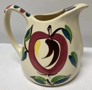 Purinton Keramik Apfelmuster markiert Krug Krug Slip Ware handbemalt ~ EUC - Bild 1 von 7