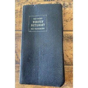 Vest Pocket Webster’s Dictionary Self Pronouncing Vintage 1962 - Picture 1 of 6