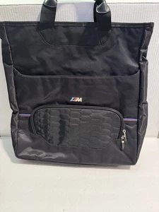 Genuine BMW M Bag Large Laptop Travel Commute Carry On Black - Picture 1 of 17