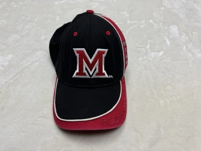 Miami Ohio University Hat Cap Strap Back White Headmaster Redhawks NCAA - Image 1 of 4