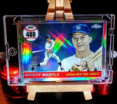 Mickey Mantle 2008 Topps Chrome #MHRC480 Yankees Home Run History 224 /400 ⭐⭐⭐   - Image 1 of 3