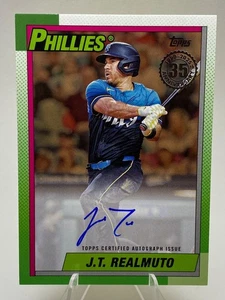 2025 Topps Series 2 - 1990 Topps Baseball Autographs J.T. Realmuto #90A-JR /50 - Picture 1 of 2