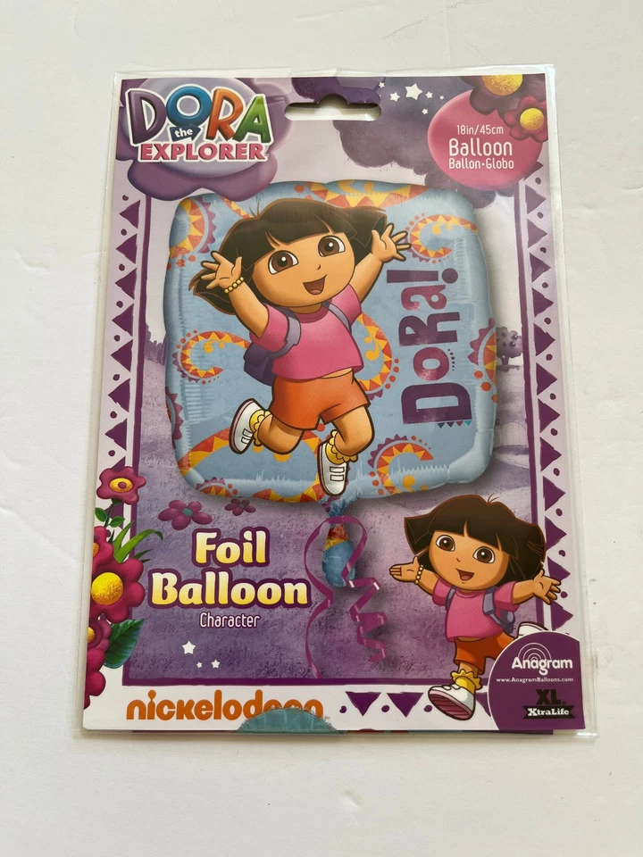 Globo Globo Lámina Dora la Exploradora Nickelodeon 18 Pulgadas NUEVO NUEVO EN PAQUETE Foto 1 de 1
