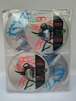 Lote de 13 CD de galería de escritorio Zedcor, Mac y Windows, completos, bonitos, carpeta Foto 1 de 4