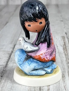 Figurina vintage Goebel Degrazia 'La colomba bianca' 1983 numerata firmata - Foto 1 di 10