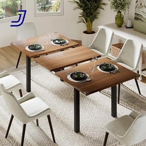 Extendable Dining Table Modern Farmhouse Dining Room Table for 4-8 Wooden 63" - Picture 1 of 12