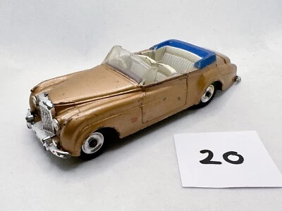 RARE VINTAGE DINKY TOYS # 194 BENTLEY S SERIES COUPE DIECAST CAR BRONZE 1960 — 第 1/4 张图片