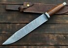 Hunting Knife Custom Handmade Damascus Steel Bowie Knife KPro