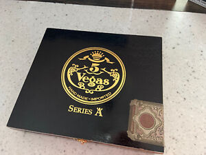Solid Wood Empty Cigar Box - 5 Vegas Series A