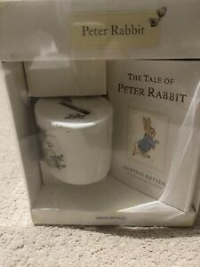 Brand New WEDGWOOD Peter Rabbit Money Box & Book Set: Never been out of its box!