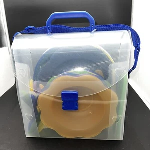 Plastic Picnic Set in Carry Case-Dishes, Bowls & Flatware - Picture 1 of 13